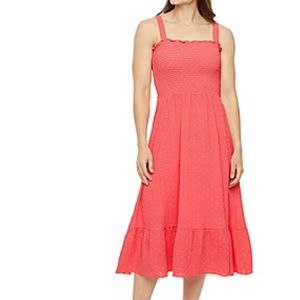 52seven Sleeveless Fit + Flare Dress, Coral